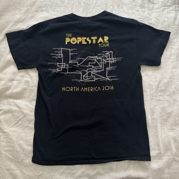 Ghost Popestar Tour Gildan Band‎ Graphic Tee Medium 2016 Rock Grunge Rare Merch - Picture 5 of 5